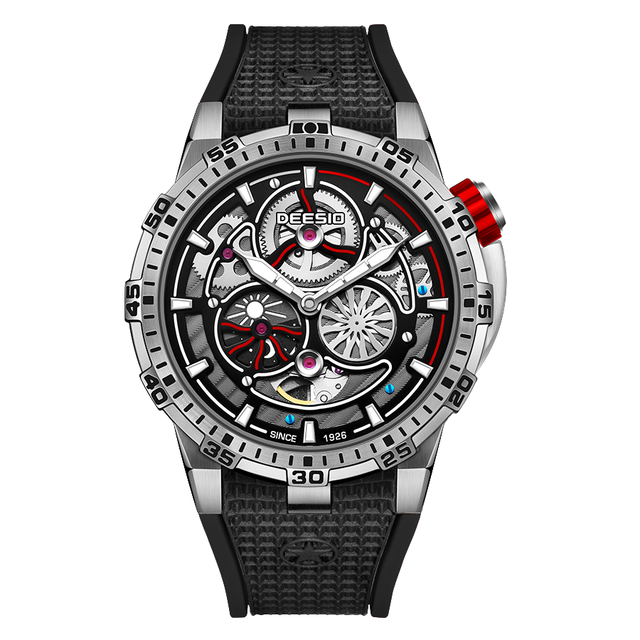DeesioWatch D-507B Men's Sports Machinery Trend Stainless Steel Watch