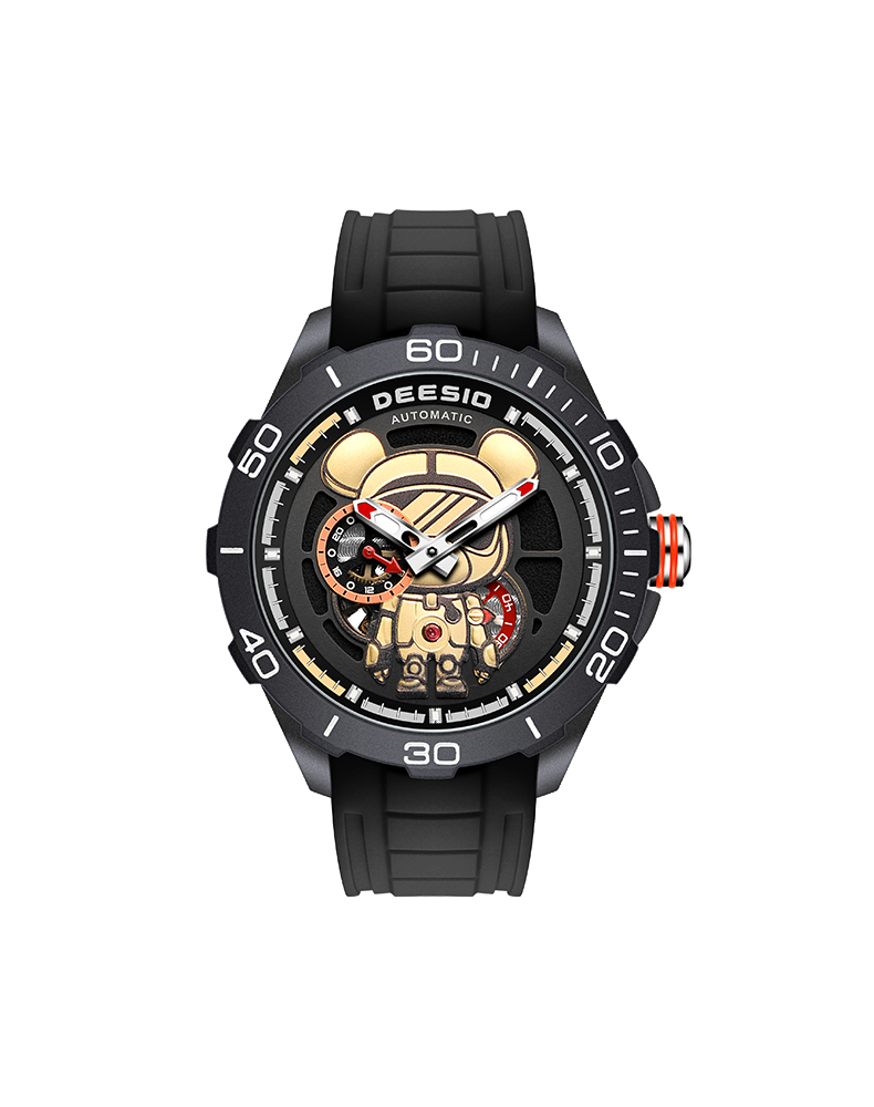 DeesioWatch D-6002Z Men's Sports Machinery Trend Carbon Fiber Watch