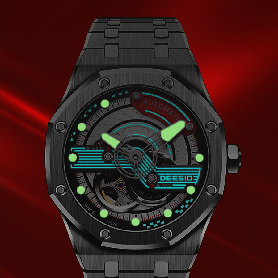 DeesioWatch D-506B Men's Sports Machinery Trend Stainless Steel Watch