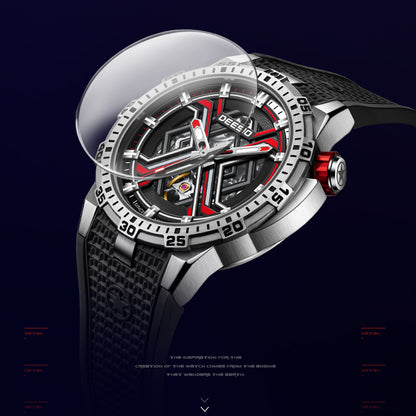 DeesioWatch D-507A Men's Sports Machinery Trend Stainless Steel Watch