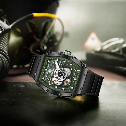 DeesioWatch D-503B Men's Sports Machinery Trend Stainless Steel Watch